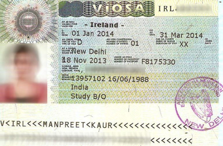 Irish Tourist Visa Application Requirements Flight Reservation for