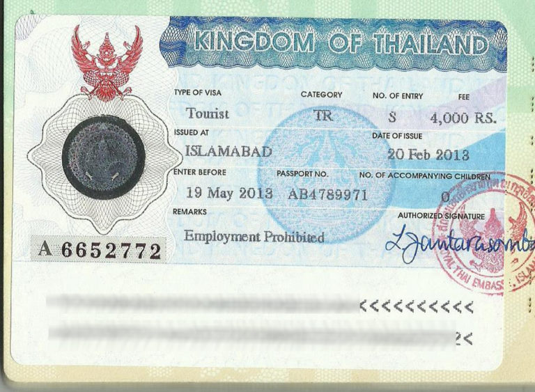 thailand tourist visa ireland